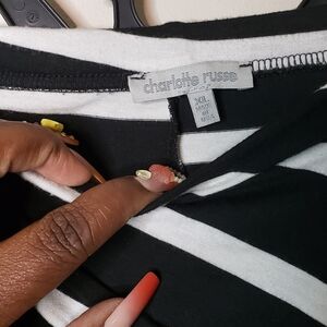 Charlotte Russe Black and White Women's Skirt